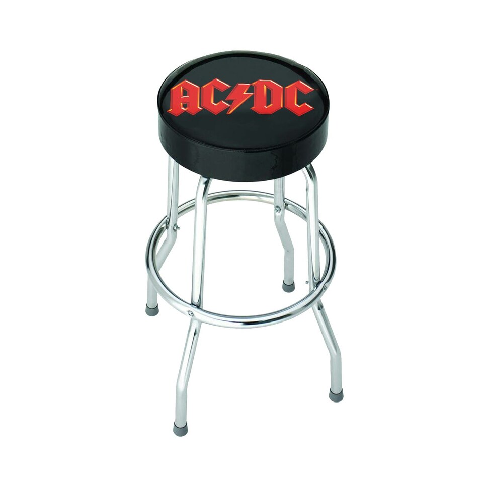image 1 of Rocksax AC/DC Bar Stool - Logo Black