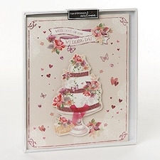 Wedding Day Handmade Luxury Boxed Congratulation Large Greeting Card