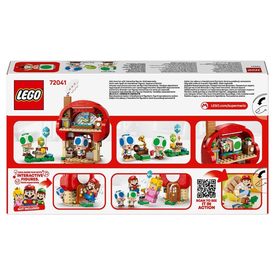 image 1 of Lego Super Mario 72041 Party At Toad's House 276 Piece Set