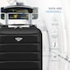 image 9 of 40x20x25cm Ryanair Free Carry-On Maximum Size Cabin Suitcase - Lightweight 4 Wheel ABS Hard Case - Cabin Carry On Hand Luggage Suitcase 100+ Airline Approved Silver | Silver | Cabin Bag