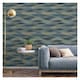 image 3 of Grandeco Horizontal Textured Wallpaper - Blue - 10m x 53cm Blue