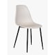 image 5 of Aspen White 80cm Square Dining Table with 4 Plastic Curve Design Chairs - Compact Modern Dining Set | White | Calico | One Size | 1