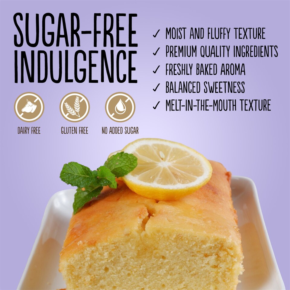 image 1 of Diablo No Added Sugar Lemon Cake 200g