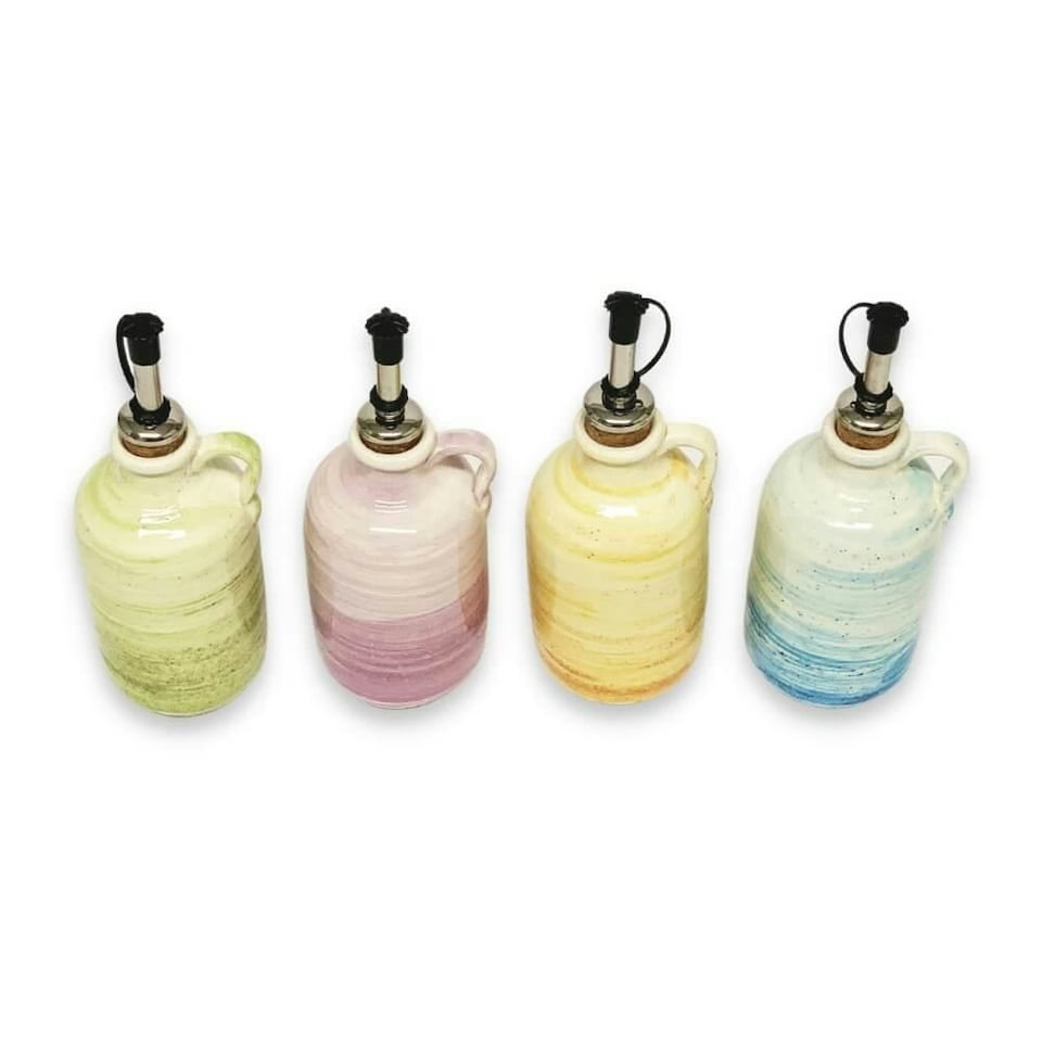 image 1 of Verano Spanish Ceramics Pastel Beach Oil Drizzler - 250ml Green