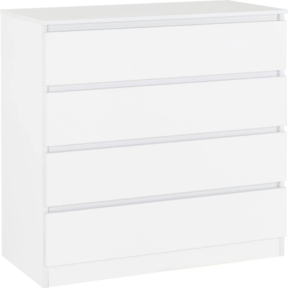 image 1 of Malvern 4 Piece Bedroom Set with 3 Door Triple Wardrobe Black
