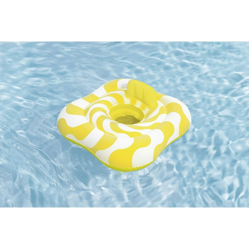 image 1 of Bestway Inflatable Float 2 Rings Baby Seat 79x79 cm 1-2 Years Garden Pool Beach 32298