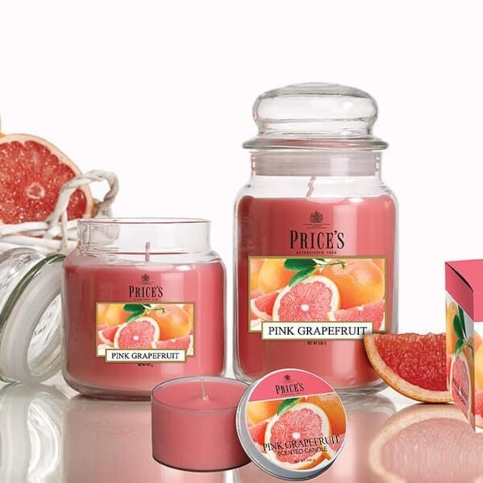 image 1 of Prices Fragrance Collection Pink Grapefruit Medium Jar Candle