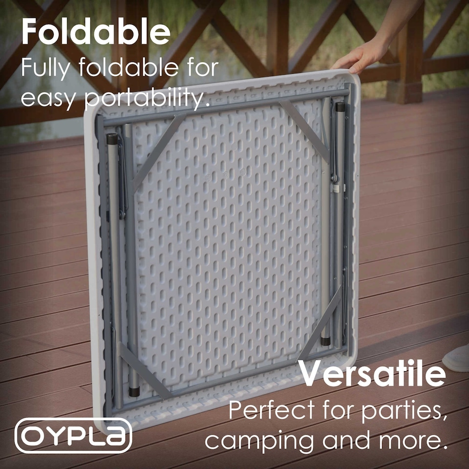 image 1 of 2ft10 88cm Folding Heavy Duty Outdoor Trestle Party Garden Table