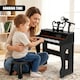 image 2 of The Magic Toy Shop The Grand Piano Kids Electronic Keyboard 37 Keys Microphone