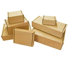 100 x Brown 12 x 10 x 4" (300x250x100mm) Packing Shipping Mailing Postal Strong Single Wall Die Cut Boxes Brown