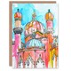 image 1 of Greeting Card Colourful Brighton Royal Pavilion Watercolour Birthday