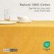image 2 of Homescapes Mustard Yellow Tablecloth - 137 x 228 cm Yellow