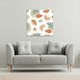 image 2 of line art and botanical elements (Canvas Print) 101 x 101 x 4cm