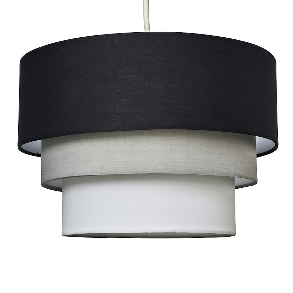 image 1 of ValueLights Aztec Pair of Black Ceiling Pendant Shade | Black