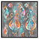 image 1 of Trendy tribal pattern in watercolour style (Picture Frame) Black | XL