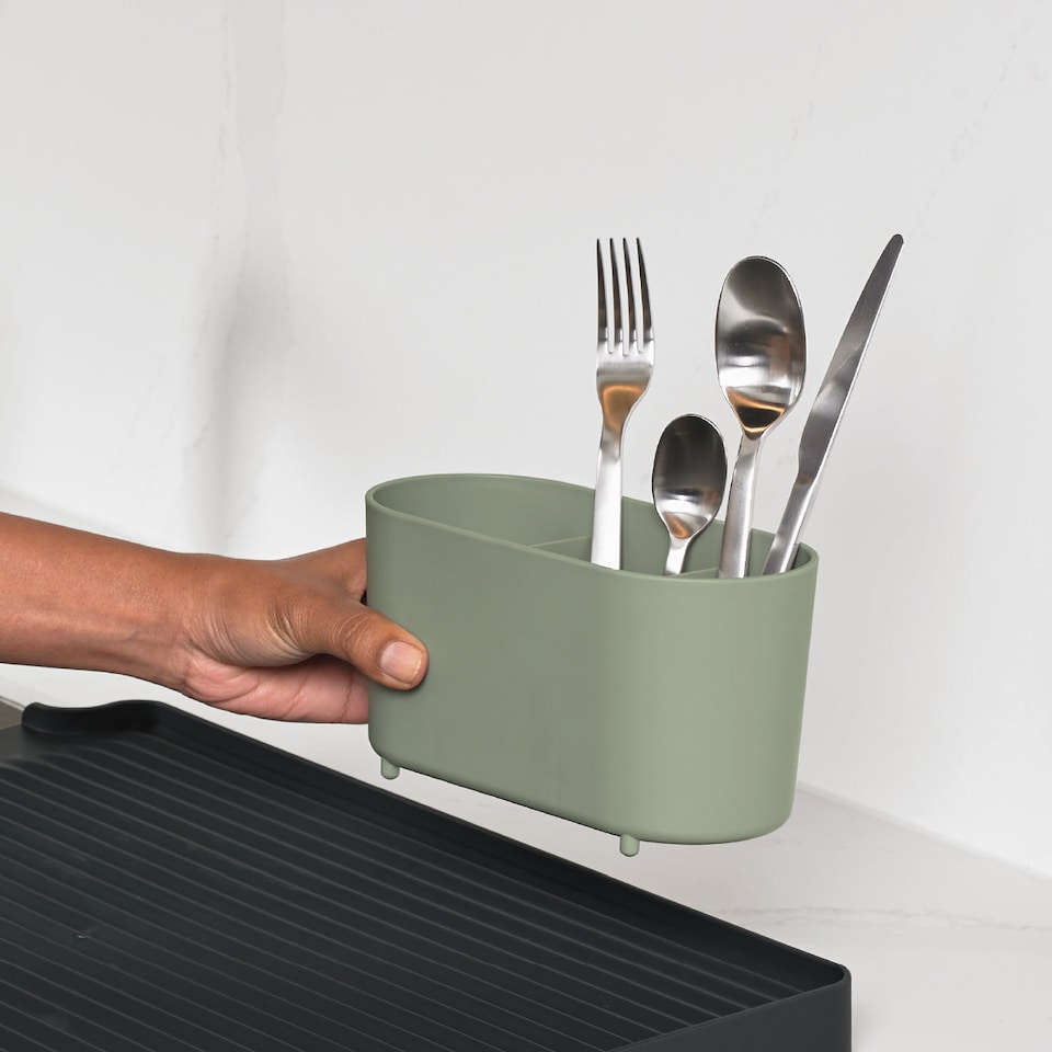 image 1 of ReBorn Recycled Large Draining Rack | Green | Charcoal Grey & Sage Green