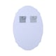 image 4 of Living and Home Wall Mounted Mirror with Beveled Edge - 40cm x 60cm