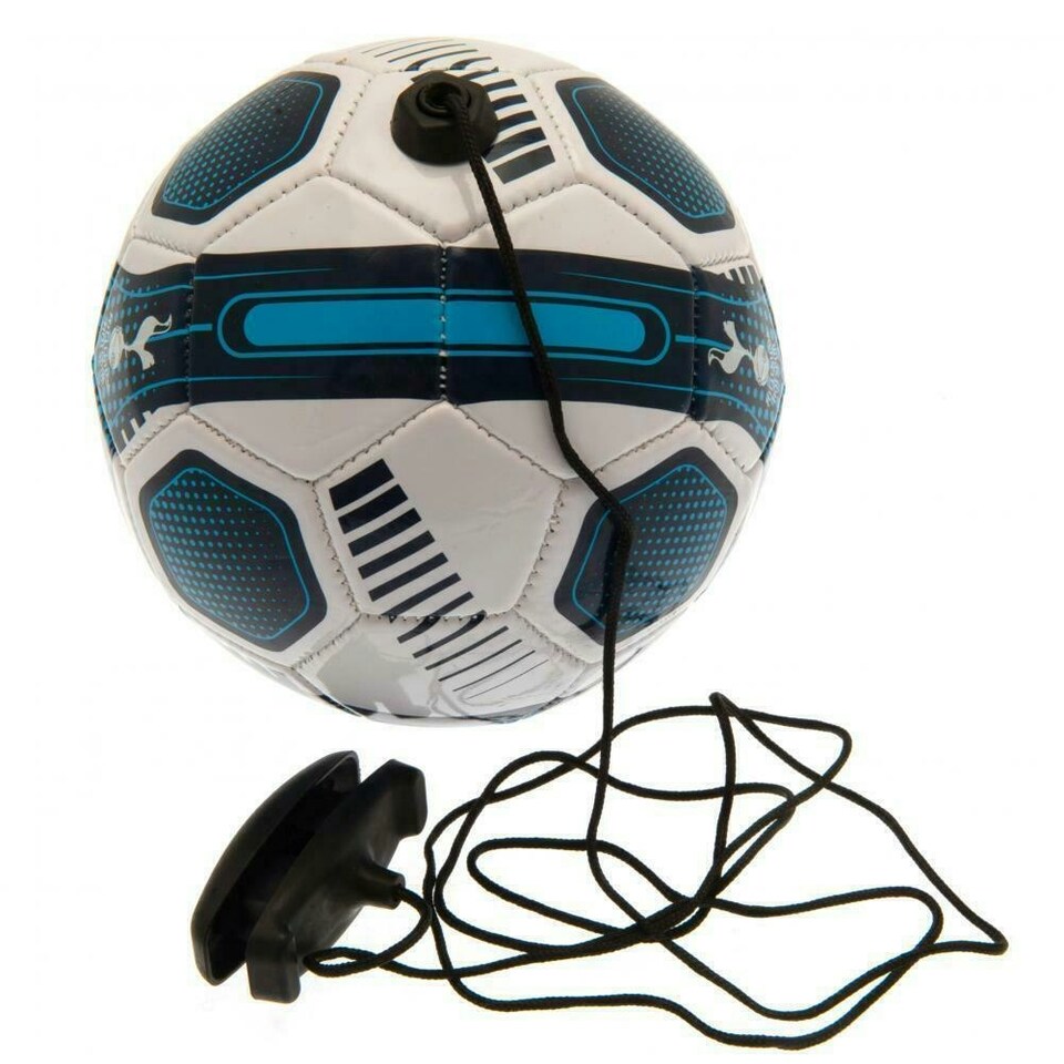 image 1 of Tottenham Hotspur FC Skills Training Ball - White/Navy Blue - 2