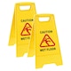 image 3 of 3 x Bright Yellow 'A' Frame Wet Floor Safety Warning Caution Sign Double Sided