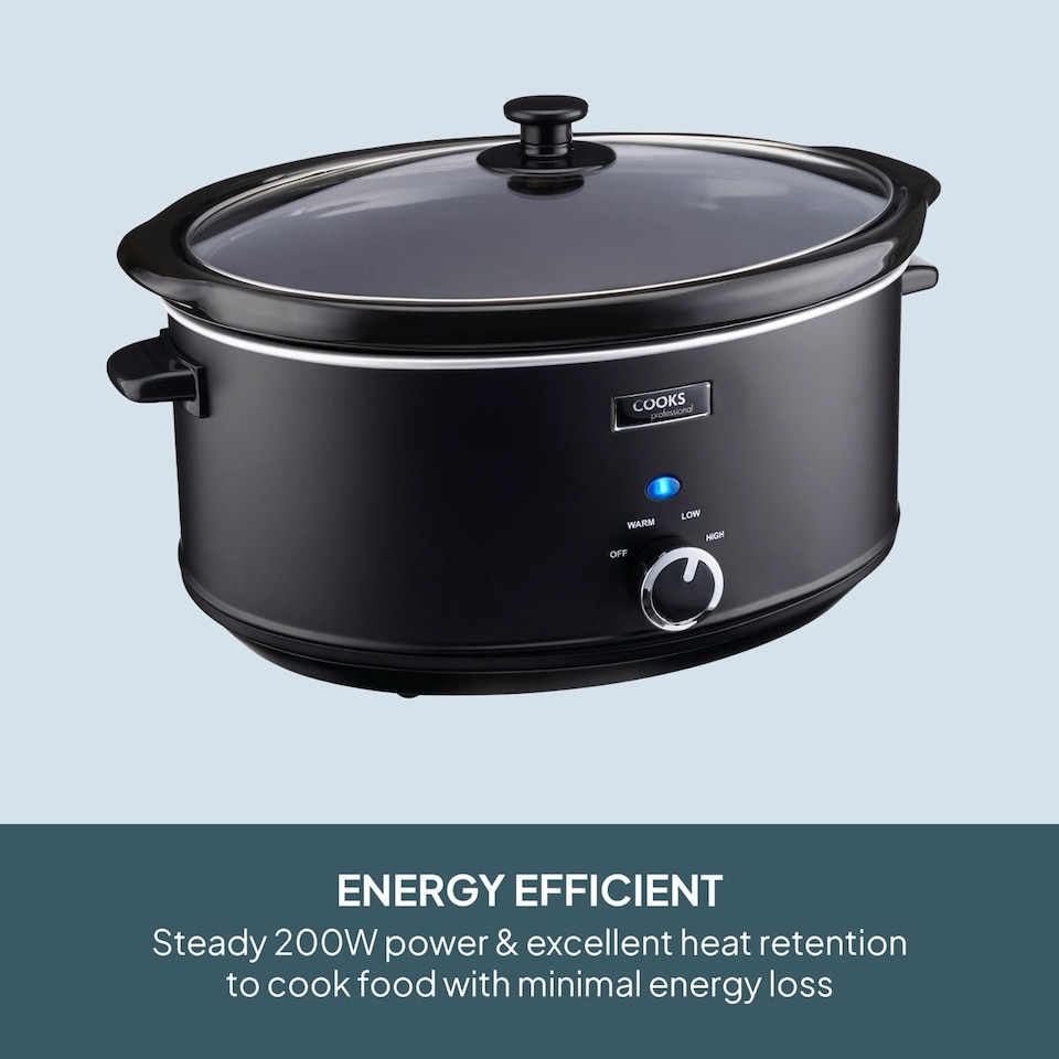 image 1 of Cooks Professional 3.5L Slow Cooker with Lid, Removable Bowl & 3 Heat Settings