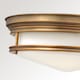 image 3 of Hadley 3 Light Semi Flush Ceiling Light Brushed Bronze, E27
