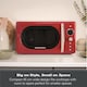 image 6 of Hamilton Beach 20L Retro Red Microwave