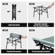 image 5 of Portable Folding Table | Silver | Titanium Silver | Large