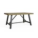 image 8 of Lowry 1.6m Dining Table Driftwood Lacquered Solid Reclaimed Pine Brown