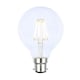 image 1 of BHS 4W LED BC B22 Vintage Filament Globe Bulb, Clear
