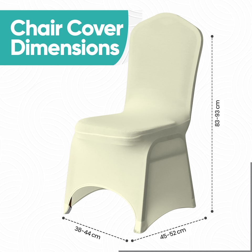 image 1 of Chair Cover Spandex Polyester Stretch Fabric Dining Slipcovers