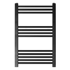 Balterley Straight Heated Heated Towel Rail Radiator, 542W | Black | Matt Black