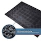 image 8 of Nicoman Rubber Elegant Blue Tile Doormat - 90x60cm