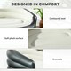 image 4 of Outsunny 2-Person Inflatable Sofa, Plush Fabric, Grey Grey | Grey
