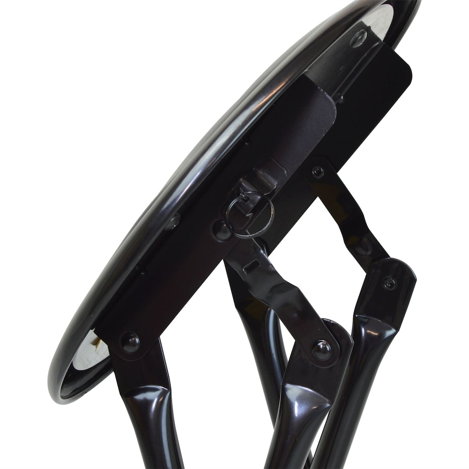 image 1 of Harbour Housewares Padded Folding Stool - Black | Black | Black