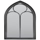 image 3 of New Black Somerley Chapel Arch Garden Mirror 112 x 61 CM Black
