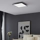 image 2 of EGLO Salobrena 1 Ultra-Slim Modern Black Square LED Ceiling Light WBS Black