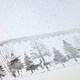image 7 of Homescapes Silver Forest Christmas Table Cloth - 132 x 274 cm Silver