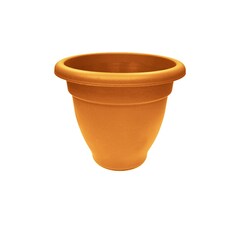 Winchester Plastic Round Planter - Terracotta - 40cm