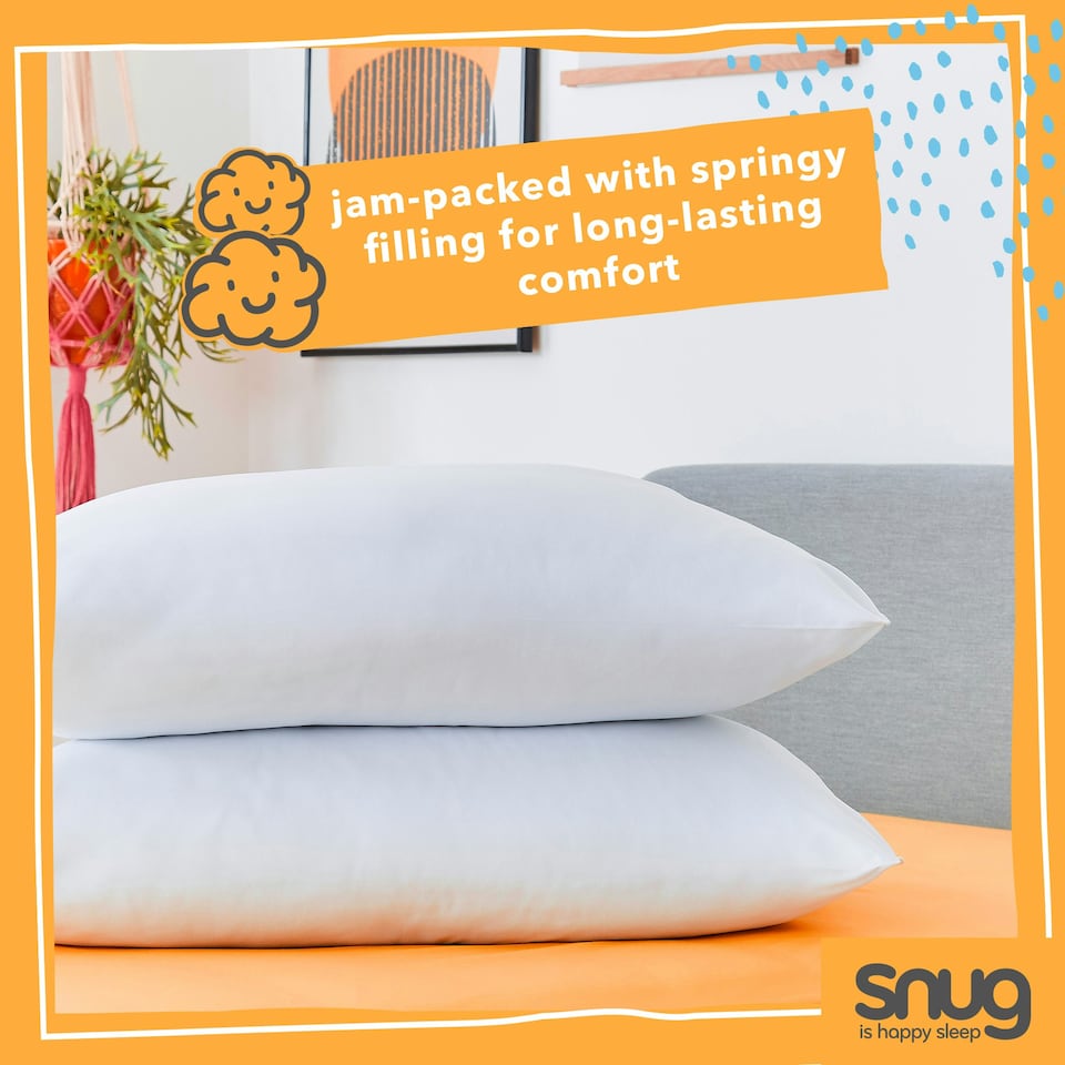 image 1 of Snug Brilliantly Bouncy Pillows - 2 Pack
