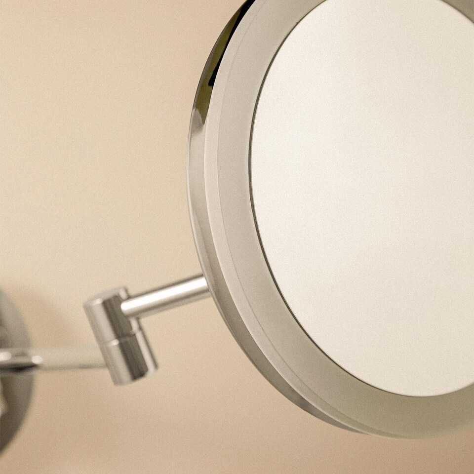 image 1 of COSMIC Mirror Wall Mounted X5 Adjustable LED light Chrome, Architect Collection