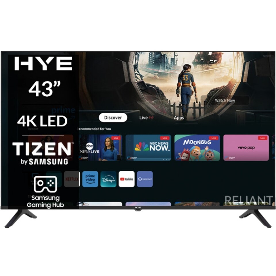 image 1 of HYE 43" 4K LED Tizen OS WiFi Frameless Smart TV - 43UHDS2008