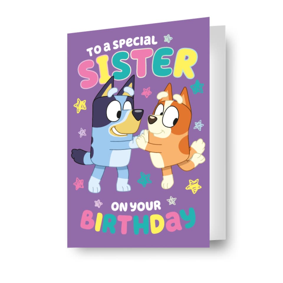 image 1 of Bluey Sister Birthday Card