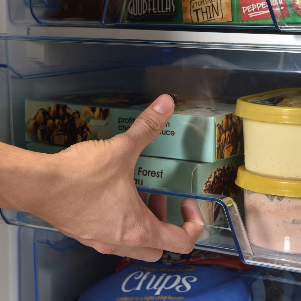 image 1 of Statesman U355S Under Counter Freezer, 55cm, 86 Litres, 3 Large Capacity Storage Drawers, 4* Freezer, Reversible door, Adjustable Feet, Energy efficient, Silver