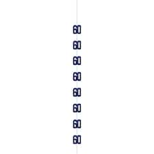 6 GLITTER BLUE 60 HANG DECOR 5FT -  UNIQUE