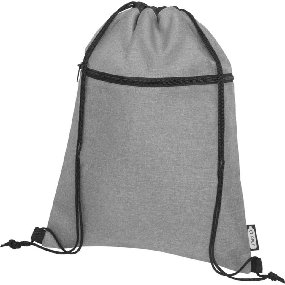 image 1 of Bullet Ross Recycled Drawstring Bag - Grey Heather - One Size | Grey | One Size