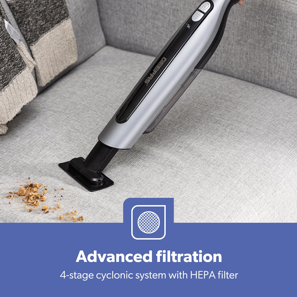 image 1 of GEEPAS 2-in-1 Cordless Stick & Handheld Vacuum Cleaner