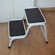 image 3 of Gr8 Home Double Step Caravan Stool Steel Non Slip Mat Door Ladder Van Motorhome Camper