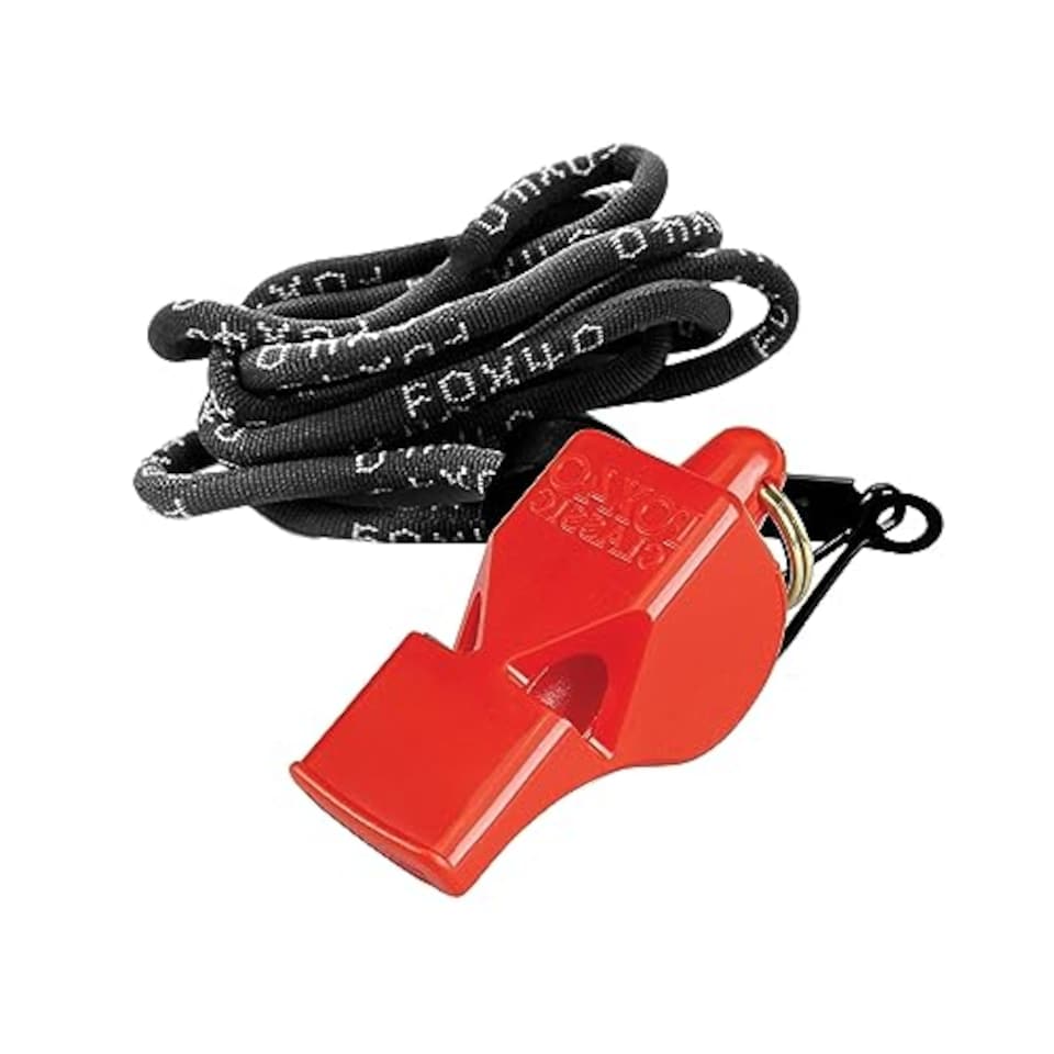 image 1 of Fox 40 Classic Safety Whistle C/W Wrist-Lanyard Blue, Regular