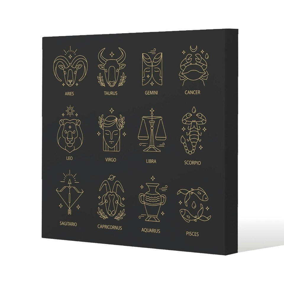 image 1 of Zodiac sign set (canvas) | Multi