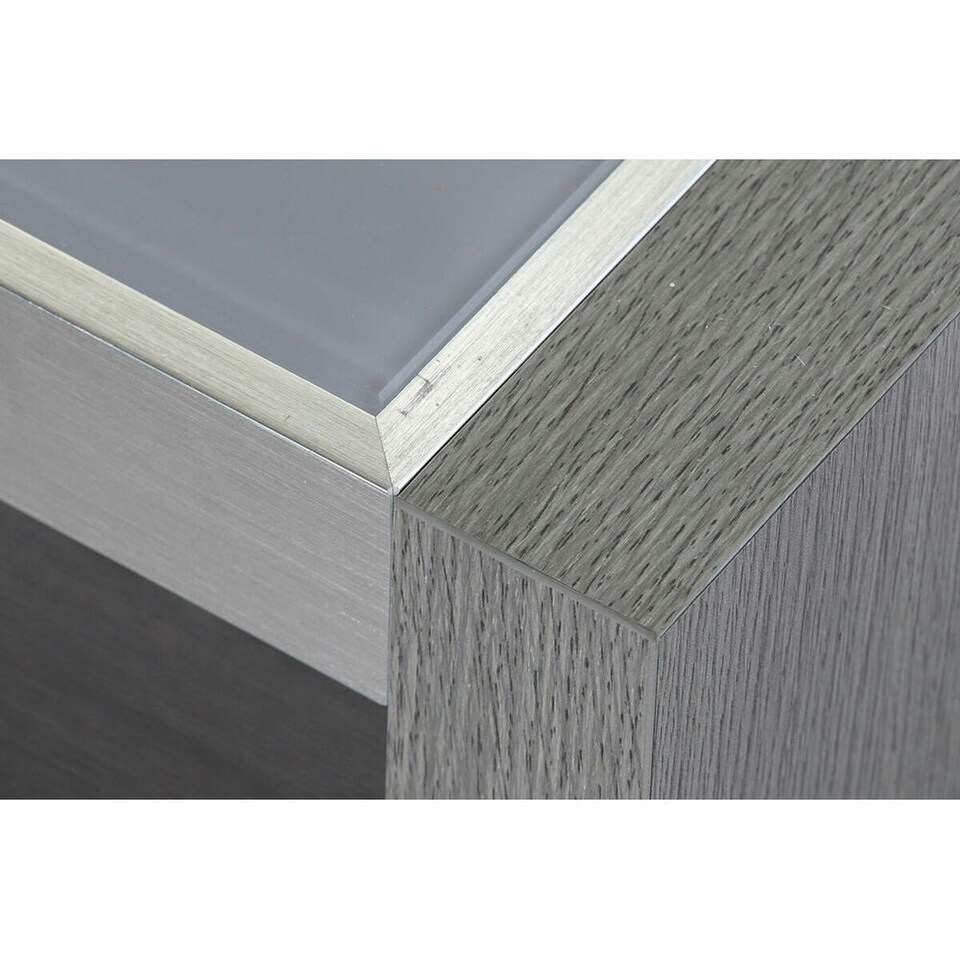 image 1 of Centre Table DKD Home Decor Crystal Aluminium Oak Tempered Glass (120 x 60 x 37,5 cm) N/A